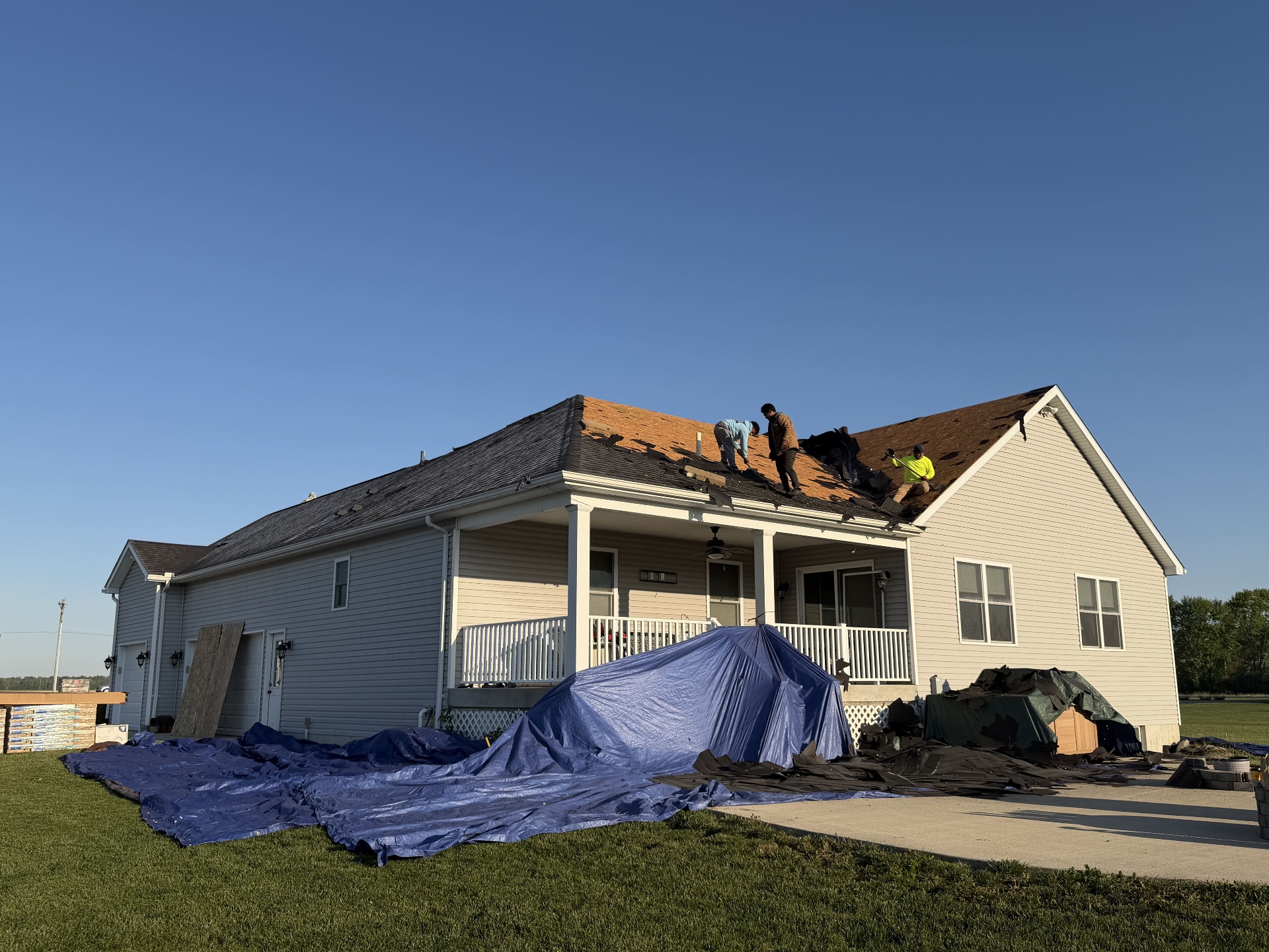 Residential Roof Replacement in Springboro, Ohio by H4 Roofing & Construction