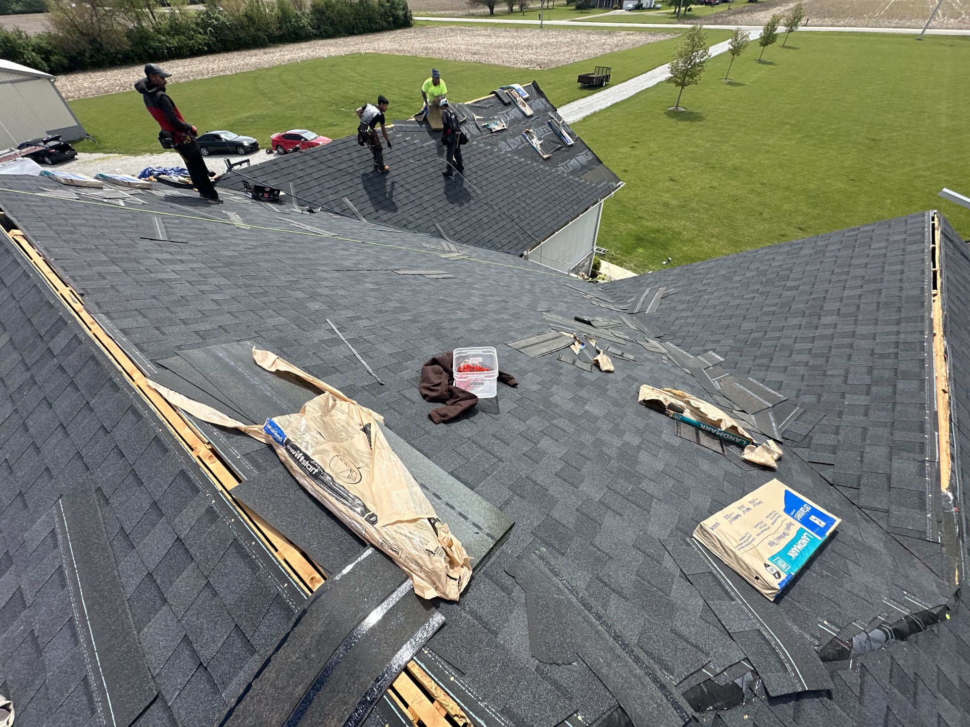 Completed roofing project in the Dayton, Ohio area by H4 Roofing & Construction