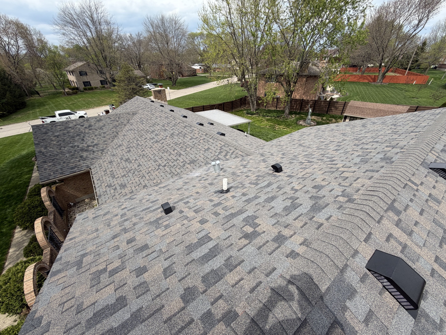 Full Architectural Shingle Roof Replacement completed in Kettering, OH by H4 Roofing & Construction