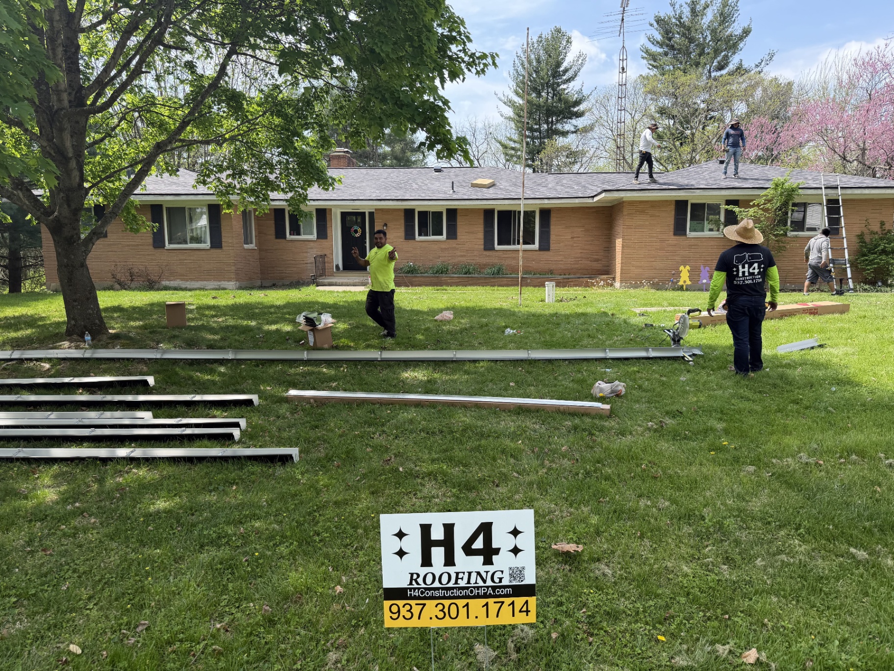 Gutter Replacement project photo 2 by H4 Roofing & Construction in Dayton, OH